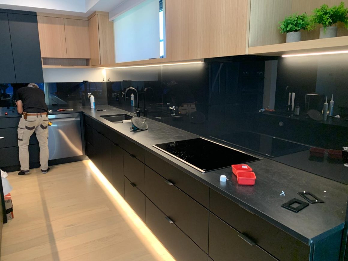 Painted Backsplash